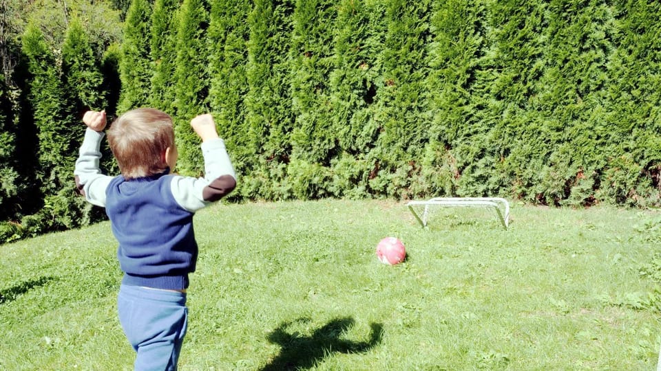 Garden, children, Family