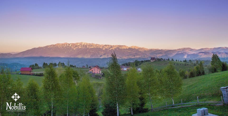 Natural landscape, Mountain view, Sunset