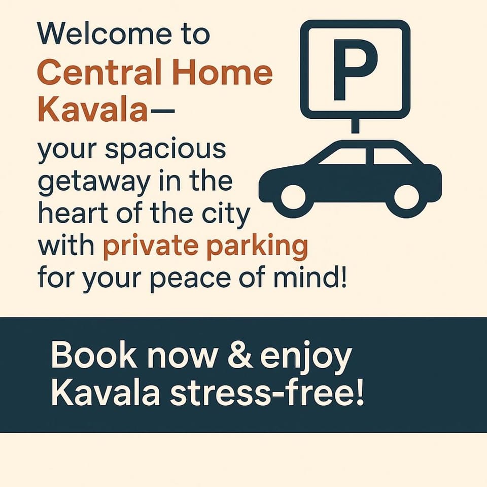 Central Home Kavala "with extra parking" Apartment in Kavala