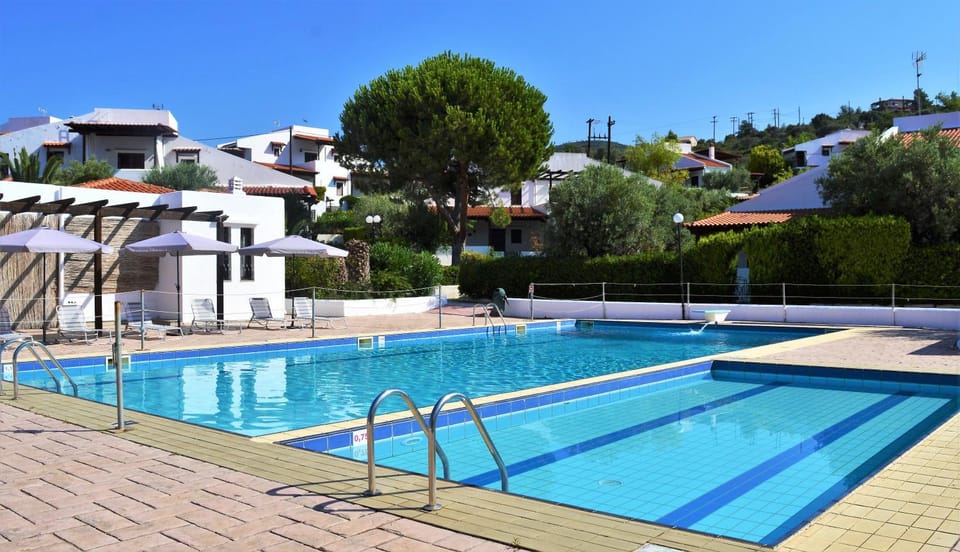Pool view, Swimming pool, sunbed