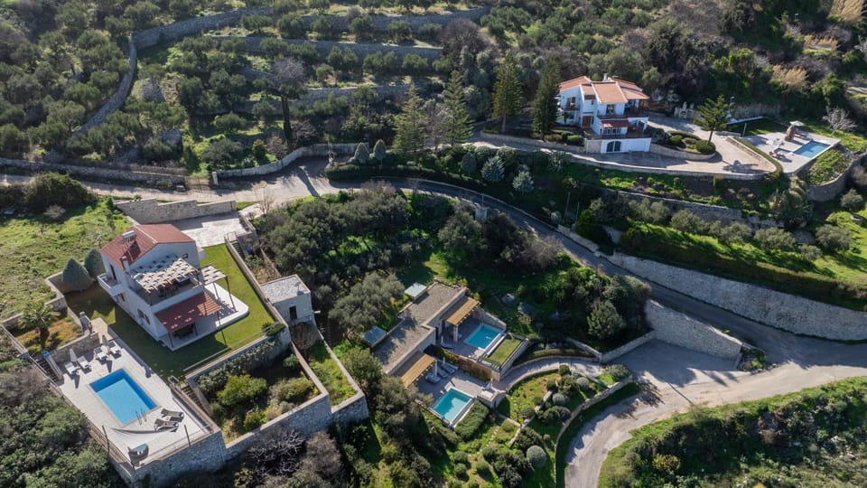 Property building, Natural landscape, Bird's eye view