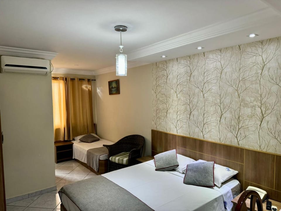 Bed, Bedroom, air conditioner