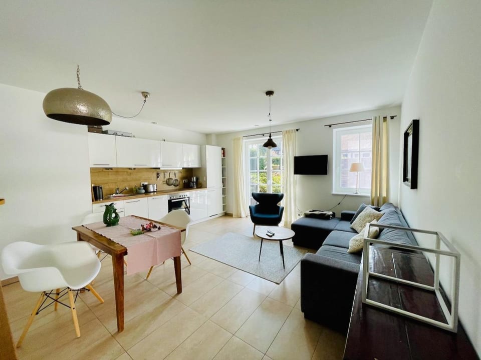 Living room, kitchen