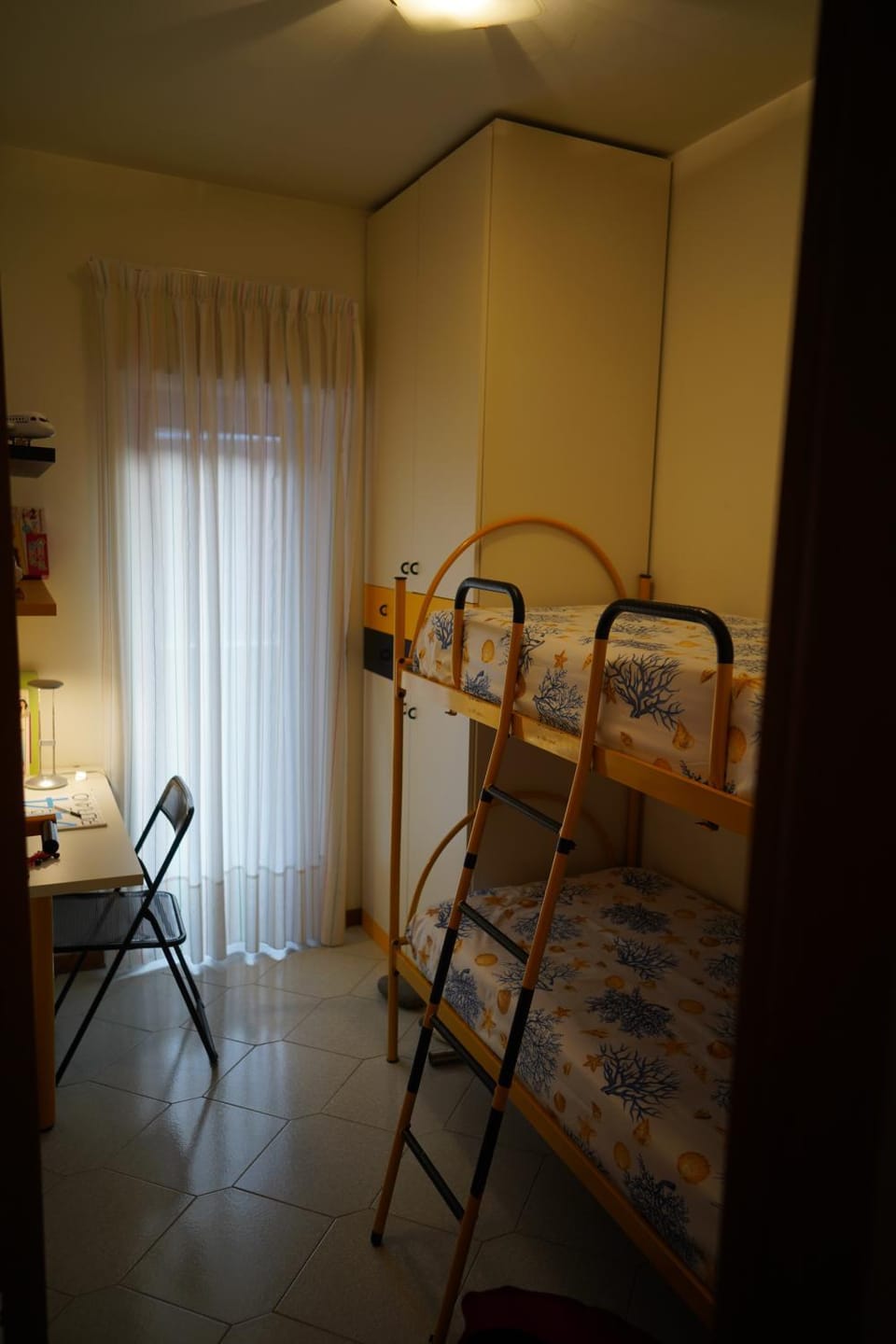 Photo of the whole room, bunk bed