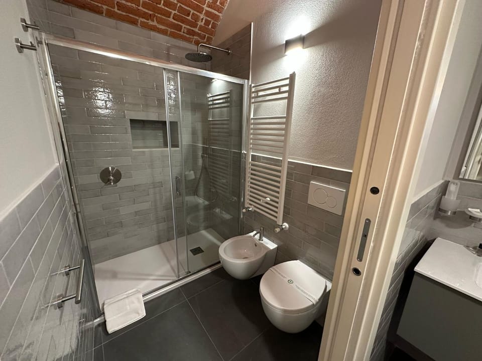 Shower, Toilet, Bathroom, bidet, towels