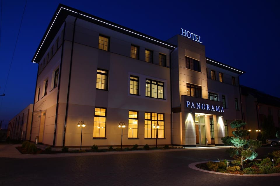 Property building, Night, Property logo or sign
