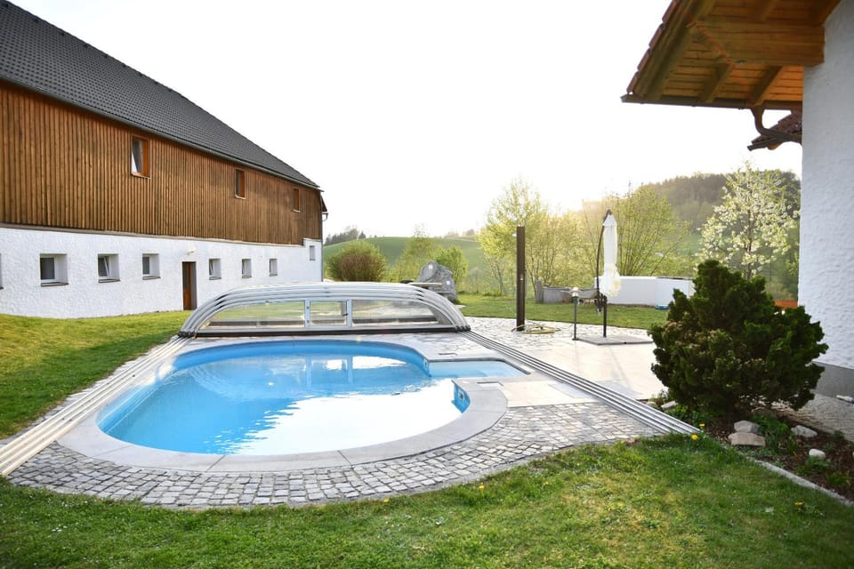 Facade/entrance, Balcony/Terrace, Pool view, Swimming pool