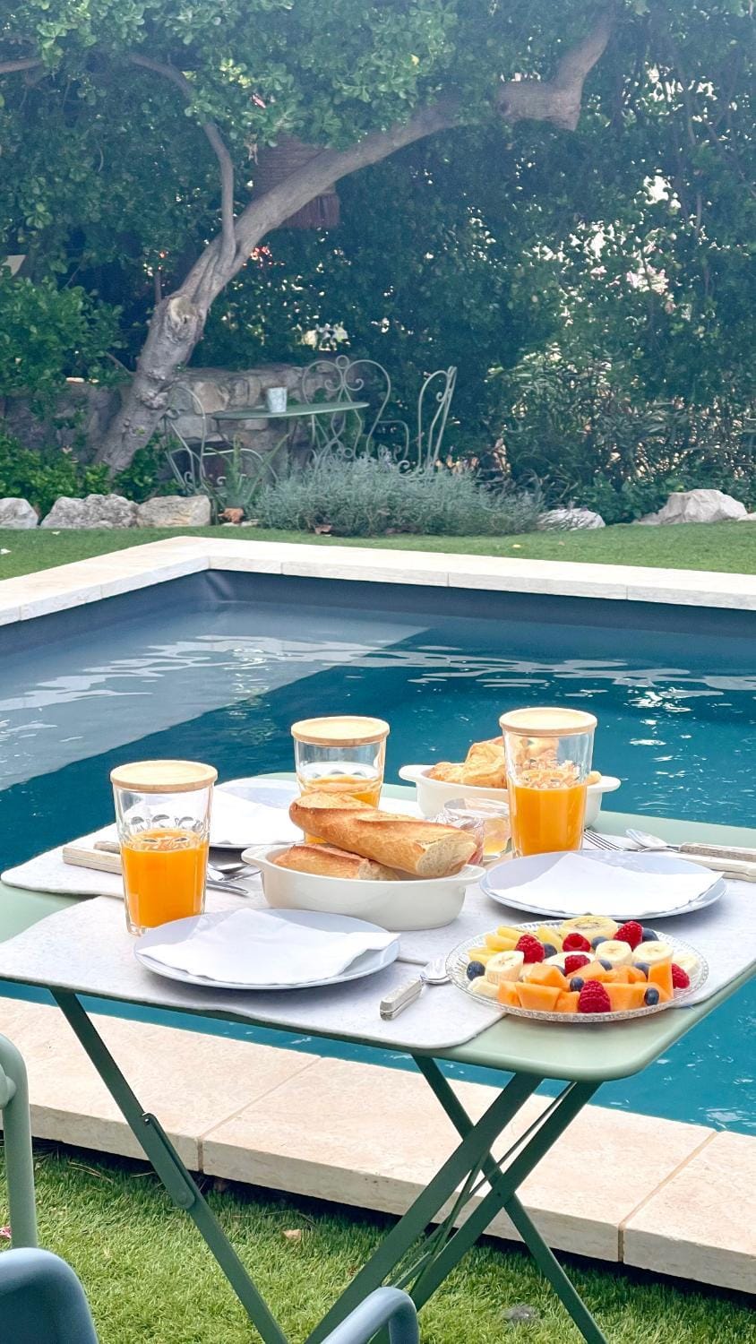 Patio, Day, Food and drinks, Food, Pool view, Swimming pool, Breakfast, Continental breakfast, Drinks