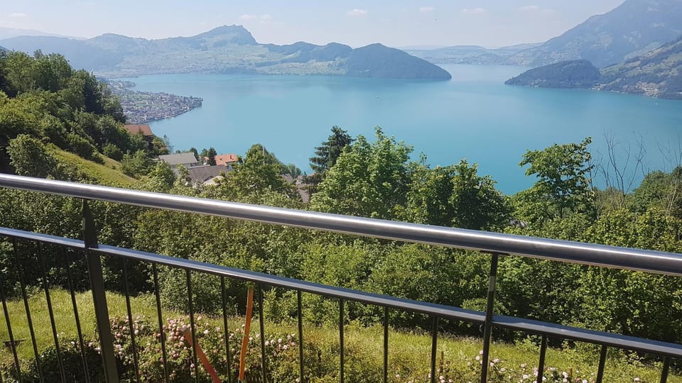 Natural landscape, Balcony/Terrace, Lake view