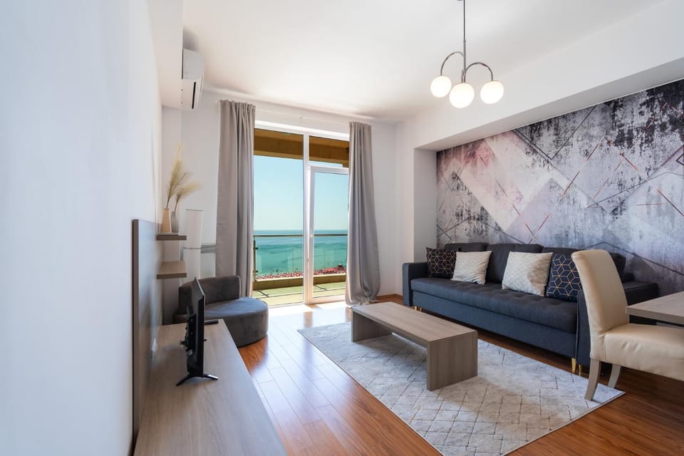 Living room, Seating area, Sea view