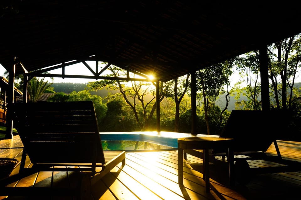 Swimming pool, Sunset