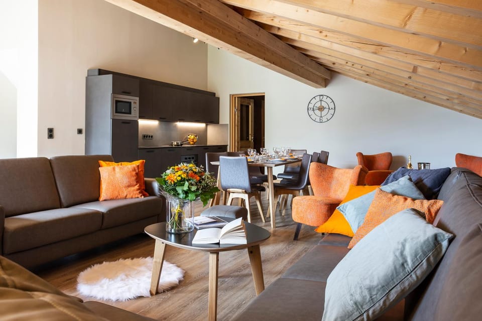 Kitchen or kitchenette, Living room, Dining area