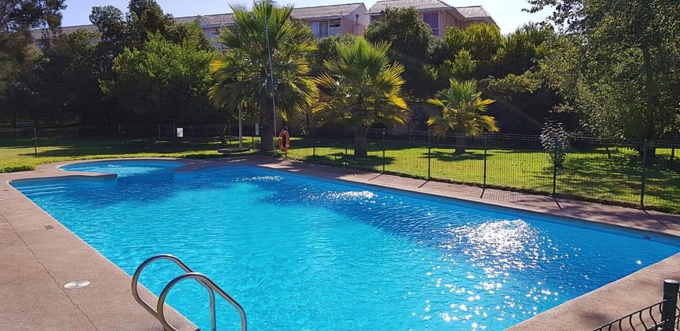Natural landscape, Garden, Swimming pool