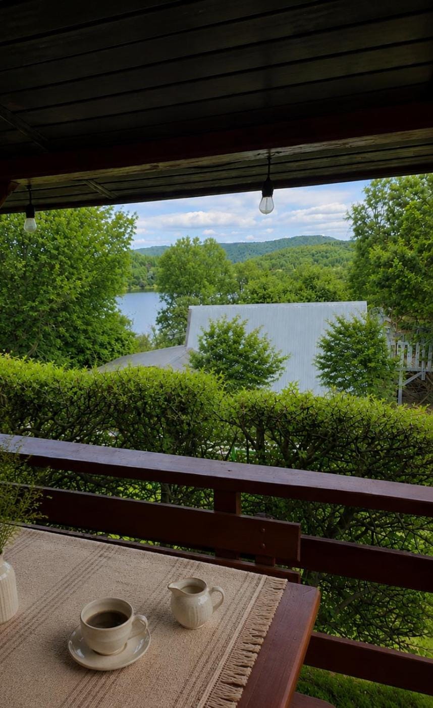 Domek nad jeziorem, Kalinówka w Olchowcu, Solina Nature lodge in Slovakia