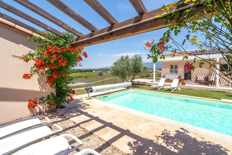 Patio, Garden, Pool view, Swimming pool, sunbed