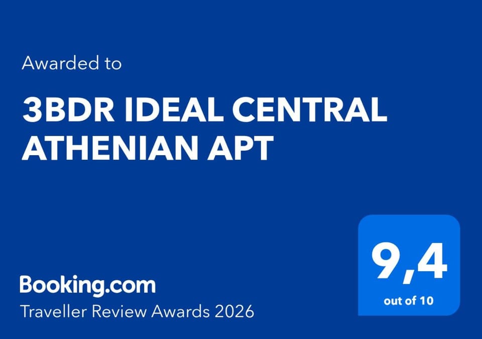 3BDR IDEAL CENTRAL ATHENIAN APT Apartment in Athens