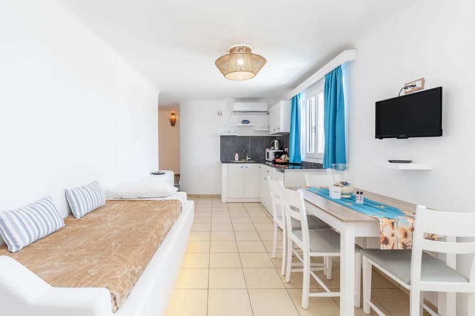 Bed, TV and multimedia, Kitchen or kitchenette, Photo of the whole room, Seating area, Dining area, minibar