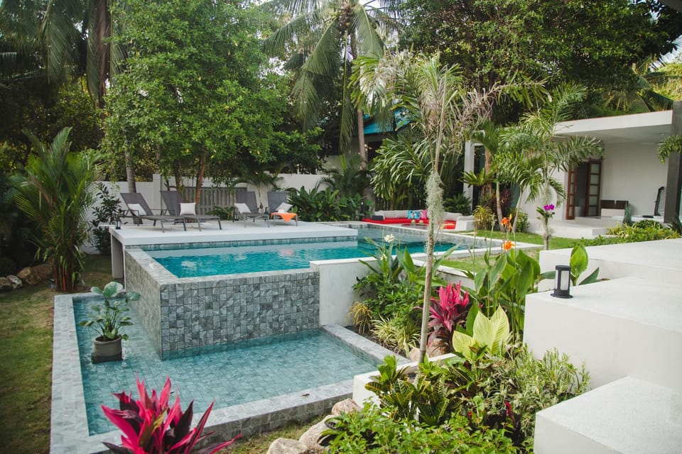 Patio, Garden, Swimming pool