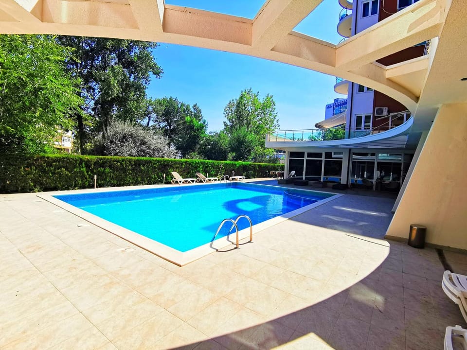 Property building, Day, Pool view