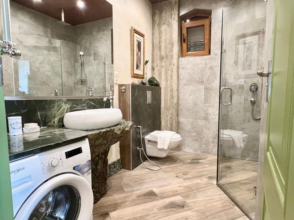 Shower, Toilet, washing machine