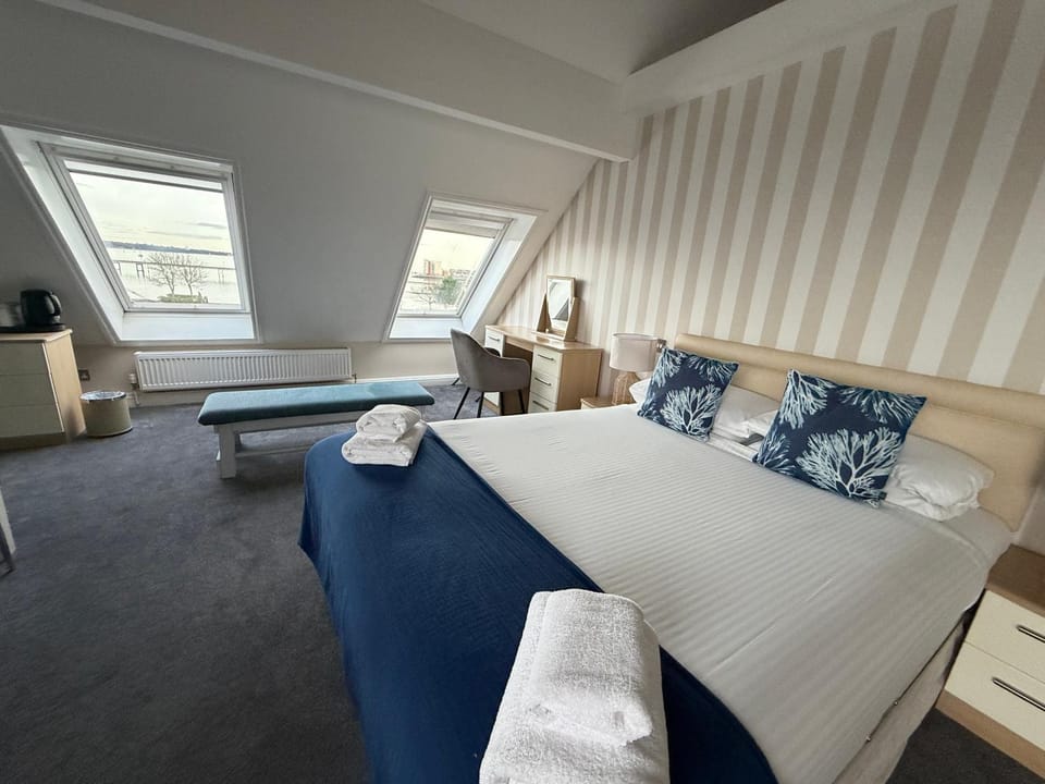 Bedroom, hair dryier