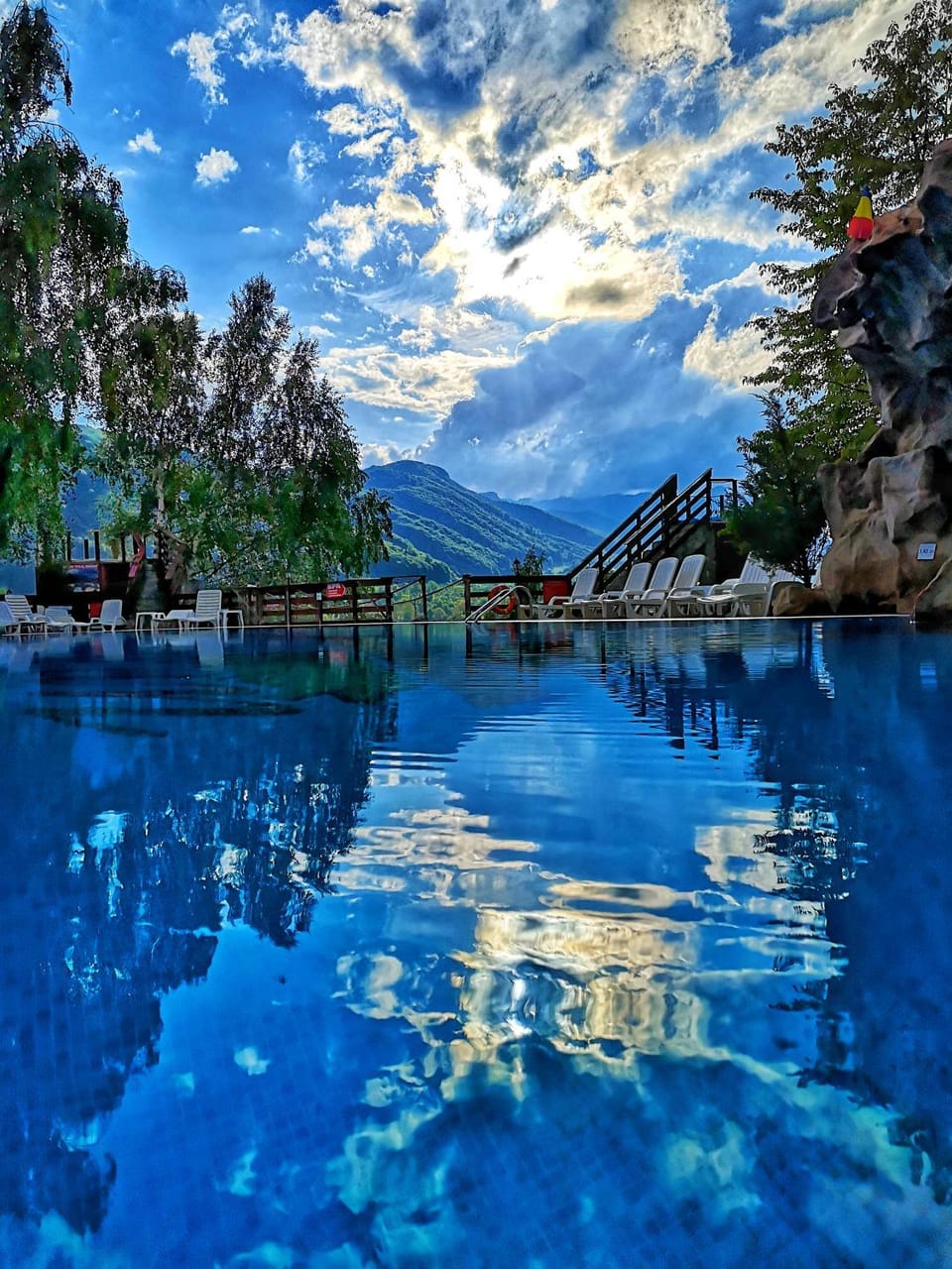Day, Natural landscape, Mountain view, Swimming pool, Swimming pool