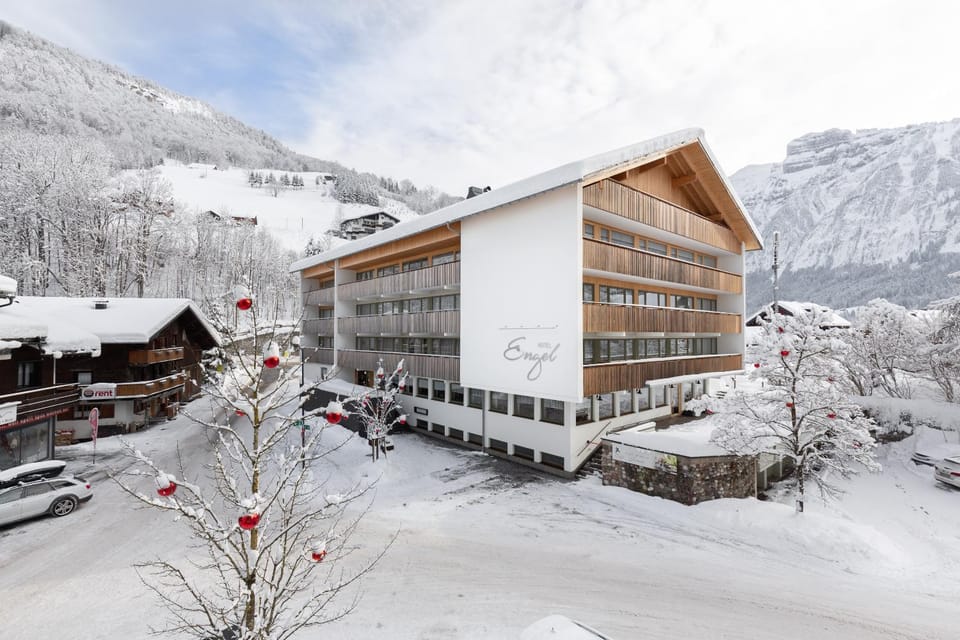 Facade/entrance, Bird's eye view, Winter