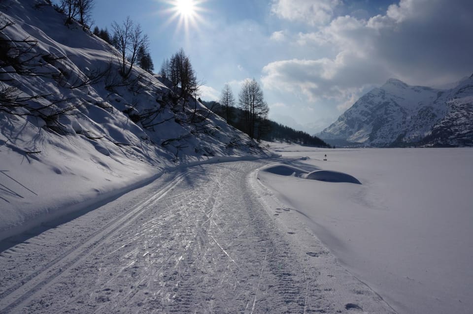 Natural landscape, Winter, Mountain view