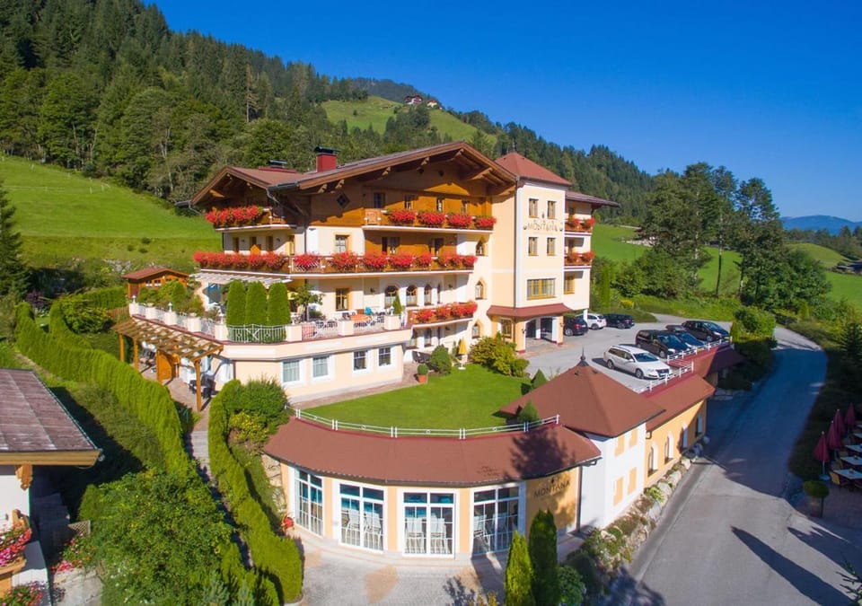 Property building, Spring, Natural landscape, Bird's eye view, Mountain view