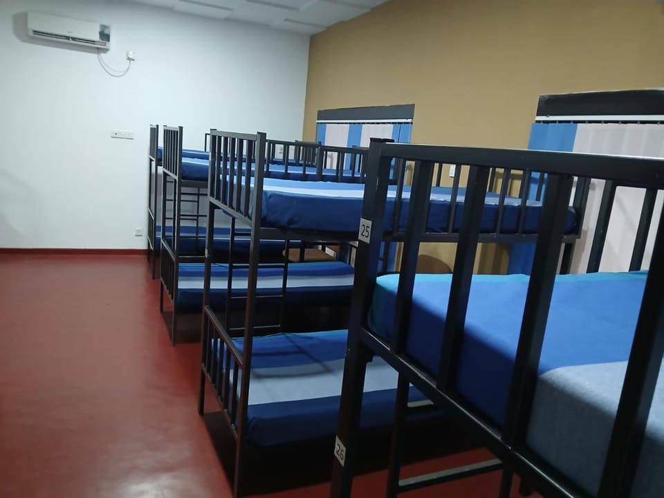 Bed, bunk bed, air conditioner