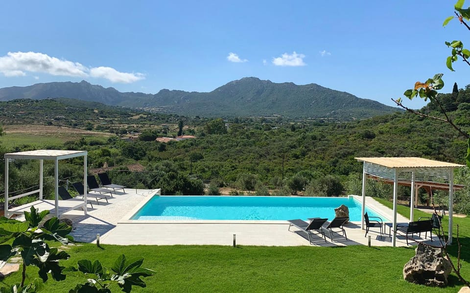 Mountain view, Pool view, Swimming pool, sunbed