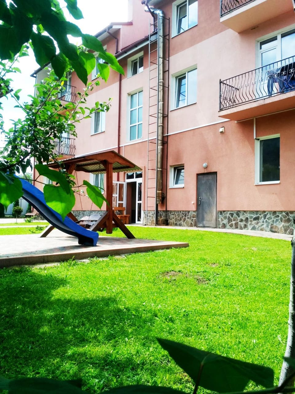 Facade/entrance, Children play ground