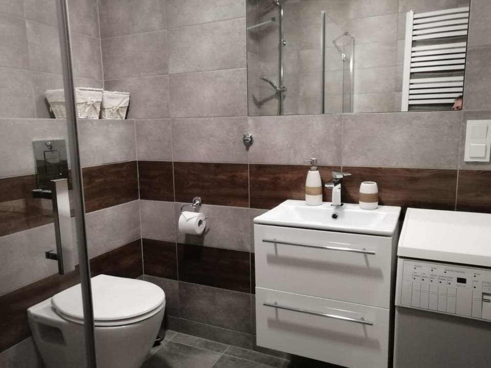 Shower, Toilet, Bathroom, towels