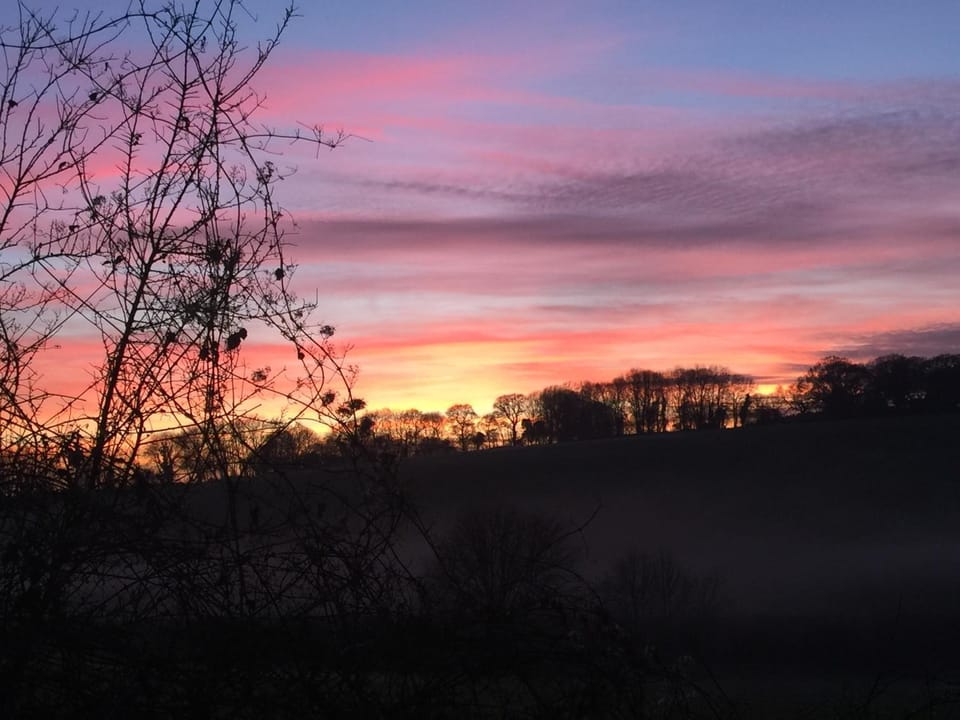 Spring, On site, Sunset