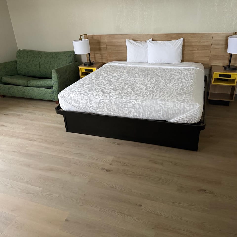 Bed, Living room, Photo of the whole room, Seating area, Bedroom