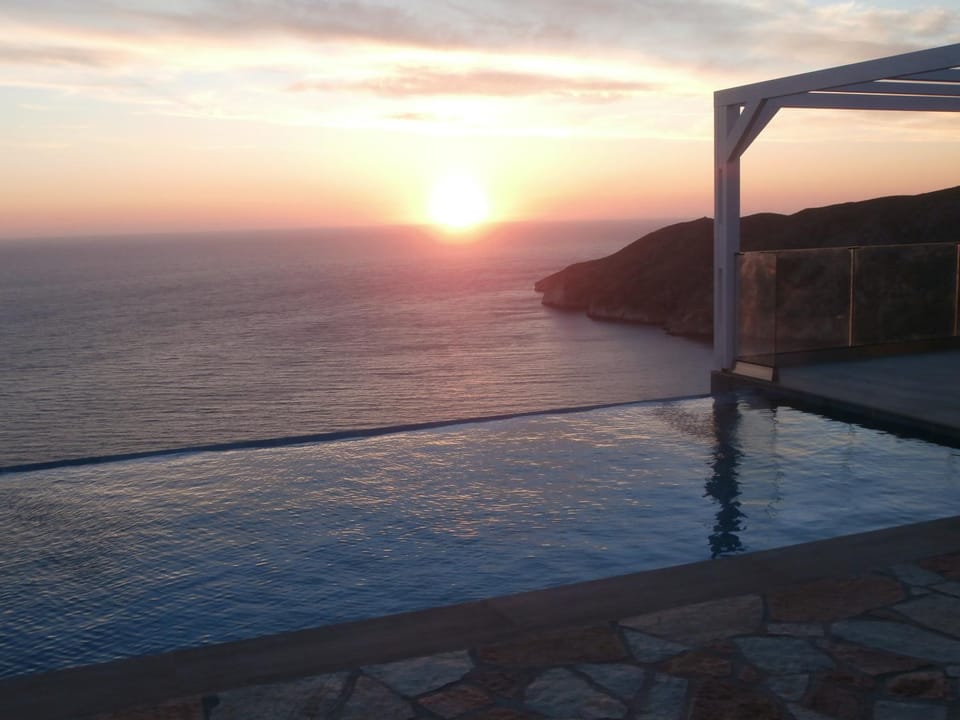 Sea view, Swimming pool, Sunset