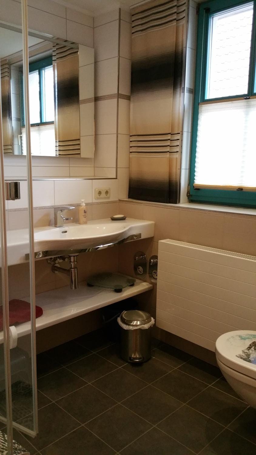 Toilet, Bathroom, towels