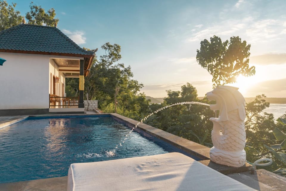 Swimming pool, Sunset
