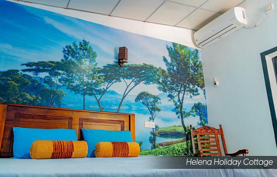 Bed, Bedroom, air conditioner