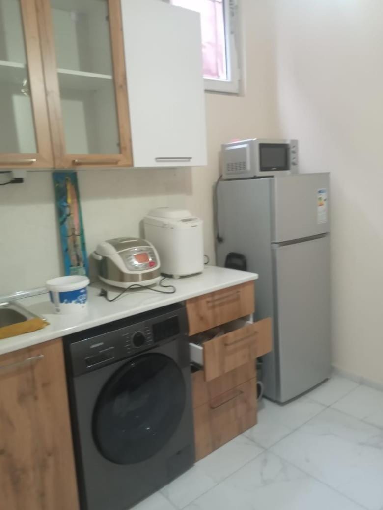 Kitchen or kitchenette, dishwasher, oven, washing machine