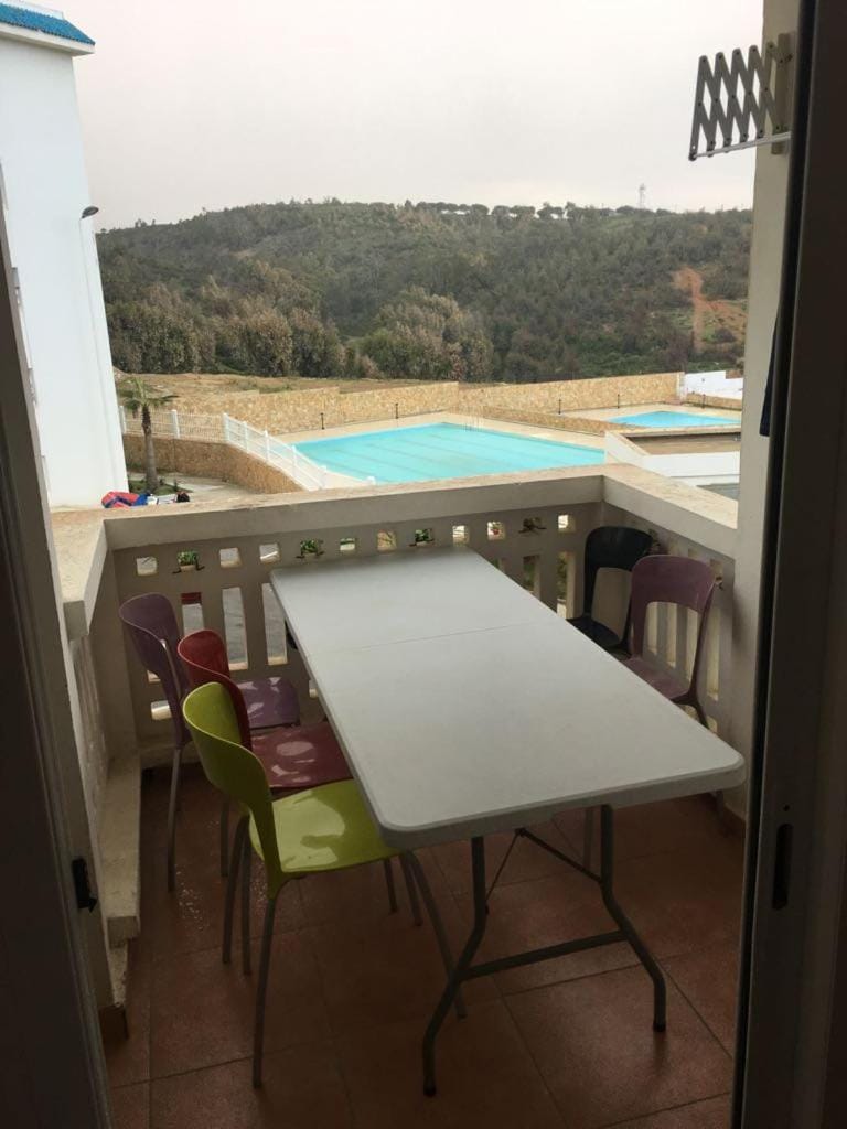 BBQ facilities, Balcony/Terrace, Pool view