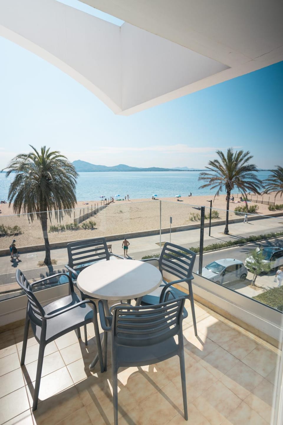View (from property/room), Balcony/Terrace, Beach