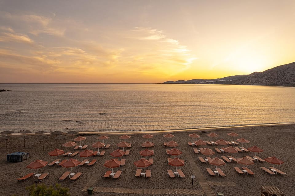 Beach, Sea view, Sea view, Sunset, sunbed