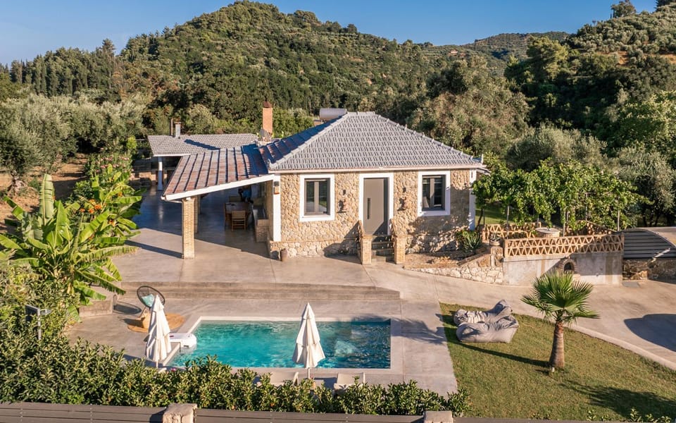 Property building, Natural landscape, Garden, Mountain view, Swimming pool