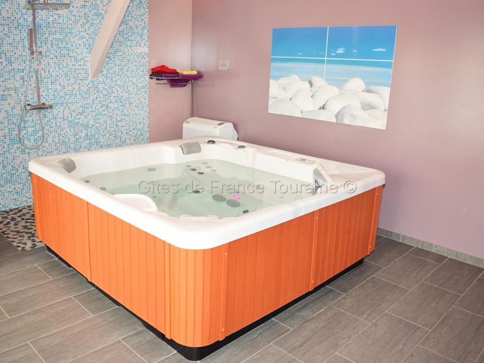 Maison en Touraine avec Spa et Sauna, proche Châteaux de la Loire Country House in Centre-Val de Loire