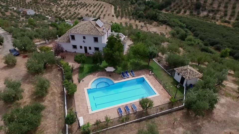 Property building, Natural landscape, Bird's eye view, Pool view