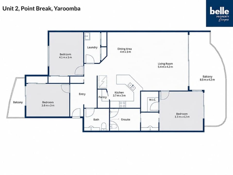 Unit 2 Point Break Apartment in Coolum Beach