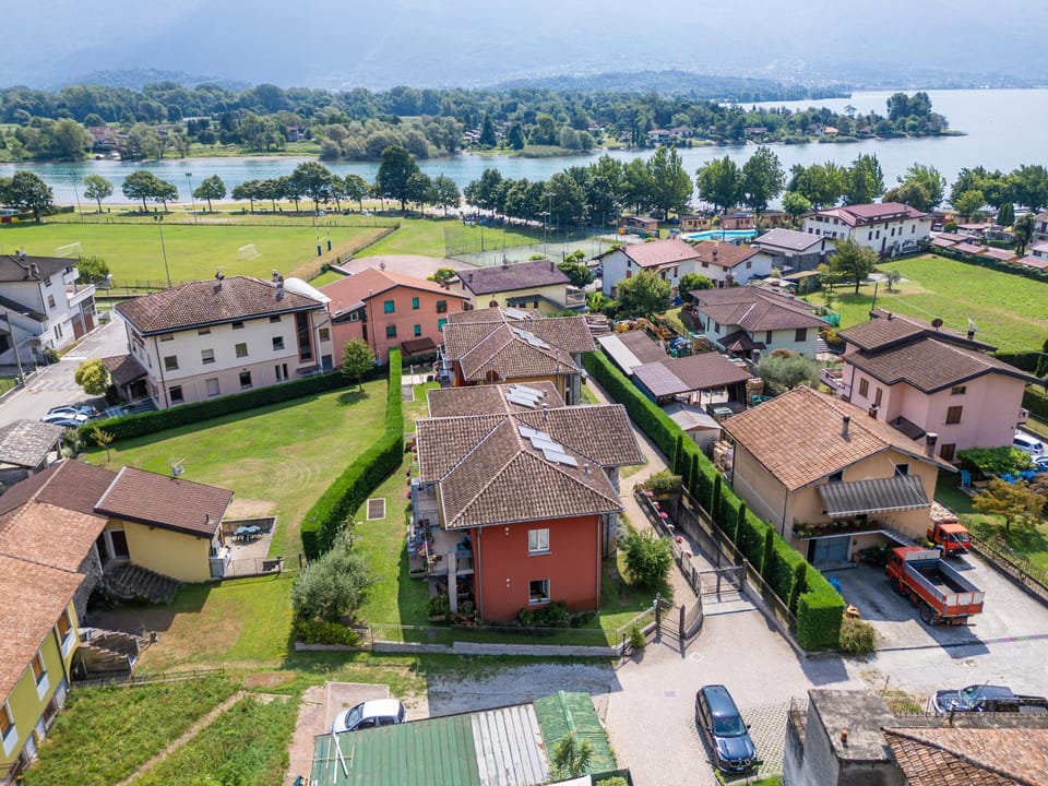 Natural landscape, Bird's eye view, Lake view, Mountain view