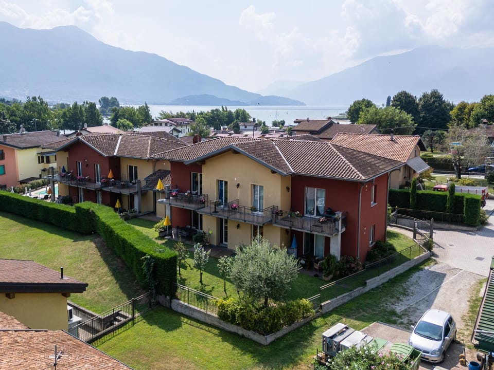 Natural landscape, Bird's eye view, Lake view, Mountain view