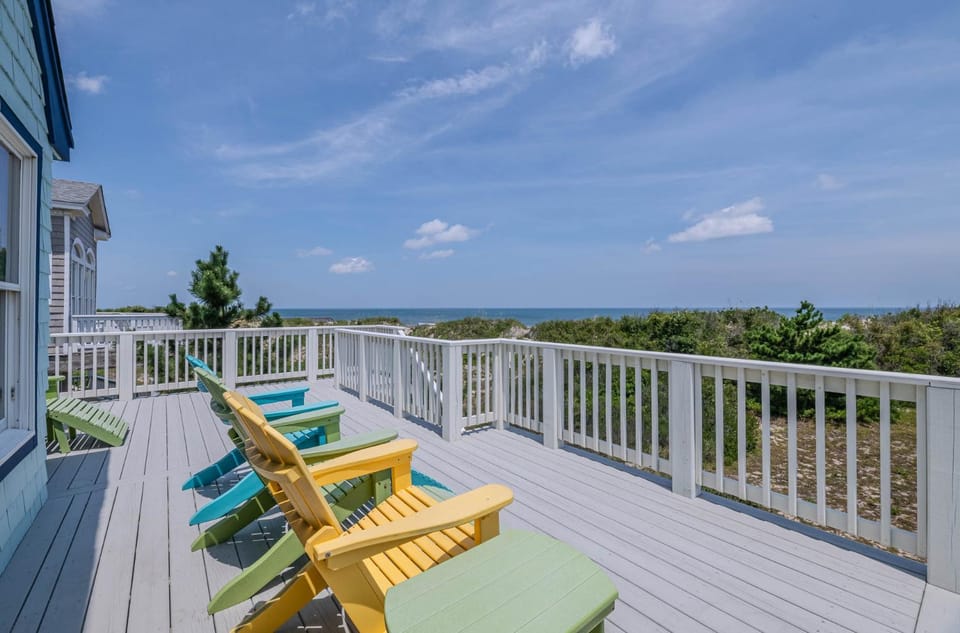 Terning Point - Corolla, Crown Point, Oceanfront, 20 Yds to Beach, Ocean View, Pool, Hot Tub, Pets OK House in Corolla